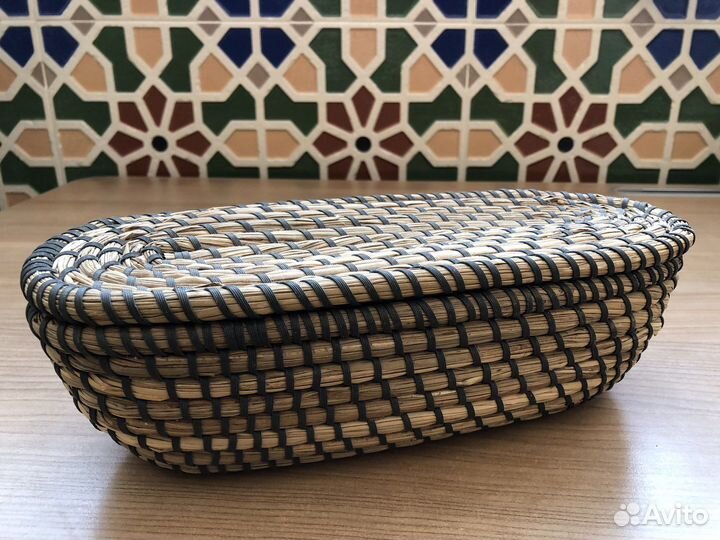 Шкатулка IKEA плетенная бамбук новая