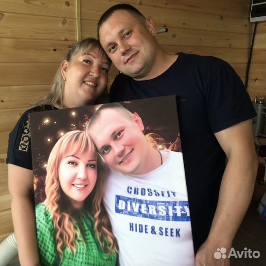 Портрет на холсте по фото/ Картина на заказ
