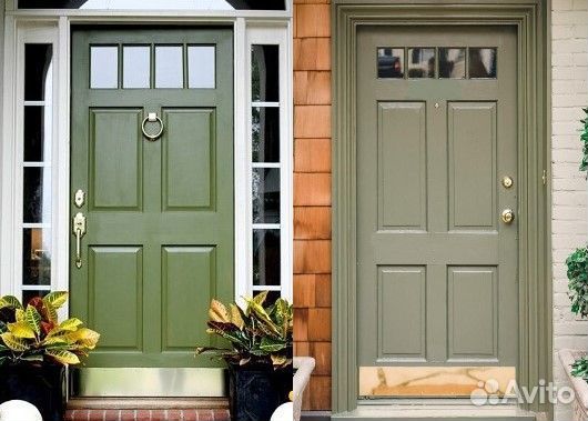 Входная дверь из массива дерева утеплённая. С-М21
