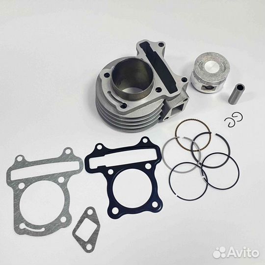 Поршневая в сборе Скутер 4х такт. (цил,порш,кольца