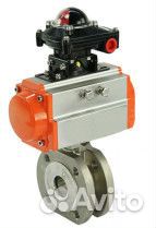 Кран шаровой DN.ru кшмфп 316.200 Ду20 Ру16 межфланцевый, полнопроходной, корпус - нержавеющая сталь