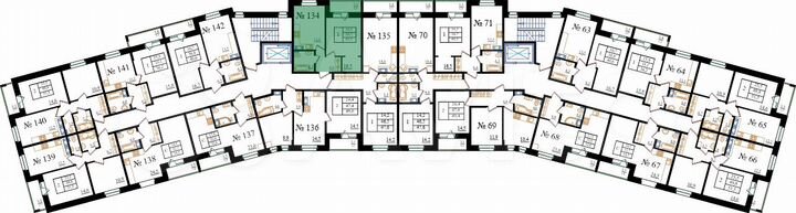1-к. квартира, 40,5 м², 8/8 эт.
