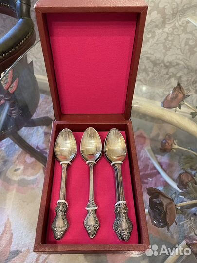 Набор чайных ложек СССР Троянда