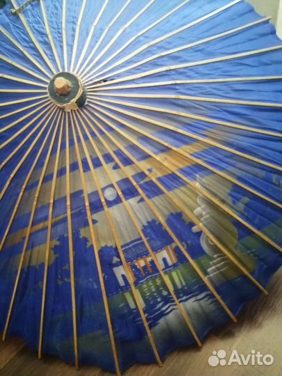 Зонтик (натуральный шелк, бамбук)