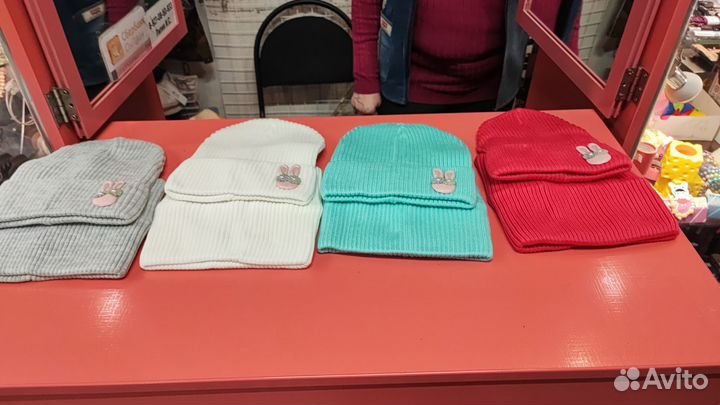 Шапка и снуд детский