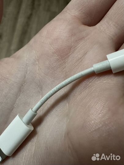 Оригинал Переходник Apple Lightning mini jack 3.5