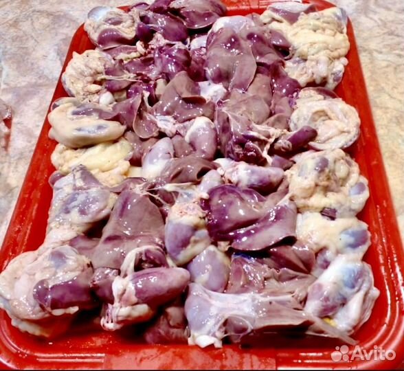 Свежие домашние потроха из деревни