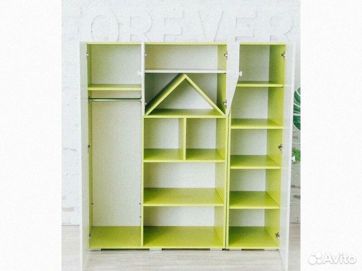 Детский шкаф «Домик» (разные цвета)
