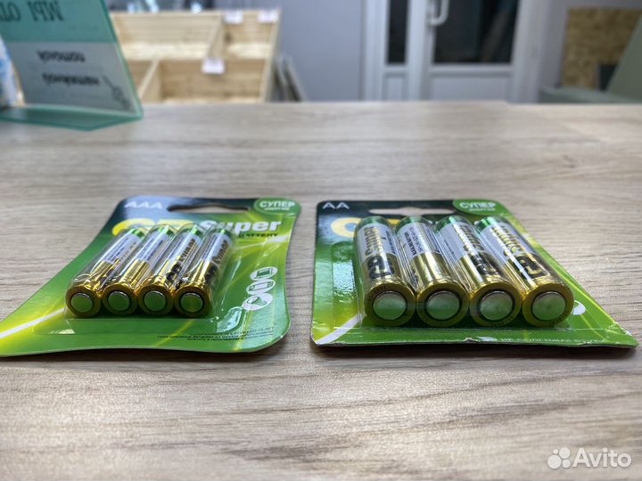 Алкалиновые батарейки GP Super аа и AAA