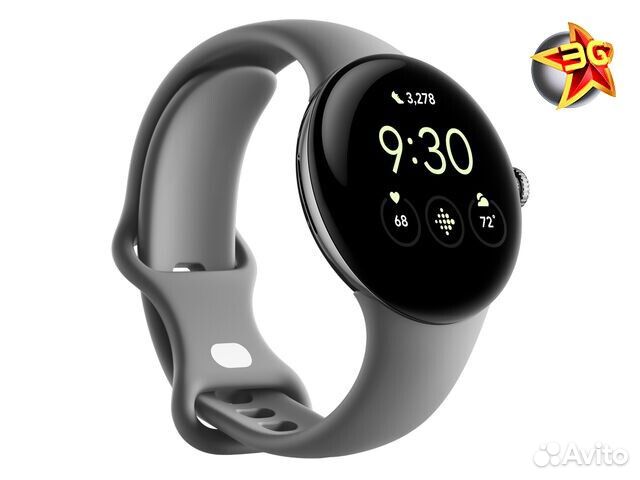 Часы Google Pixel Watch Bluetooth Silver Charcoal