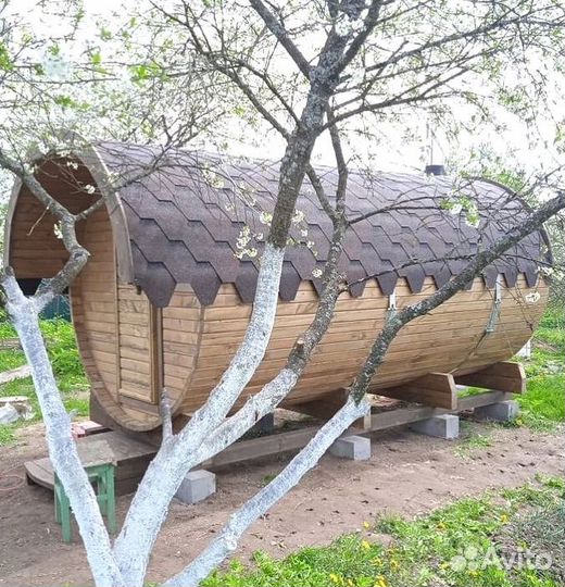 Баня бочка под ключ