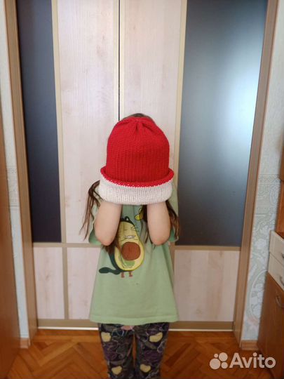 Шапка вязаная ручная работа