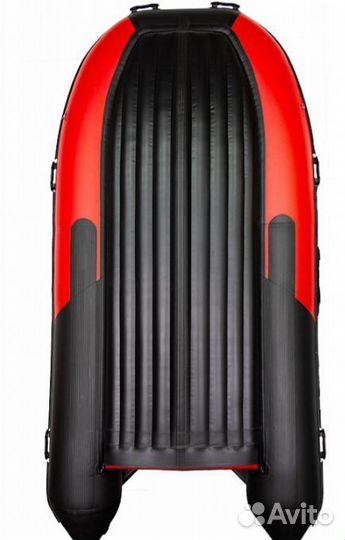Надувная лодка gladiator E380X красно/черная