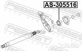 Подшипник приводного вала 30X55X16.5 opel astra