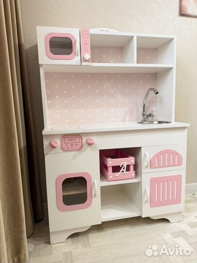 Детская игровая кухня деревянная