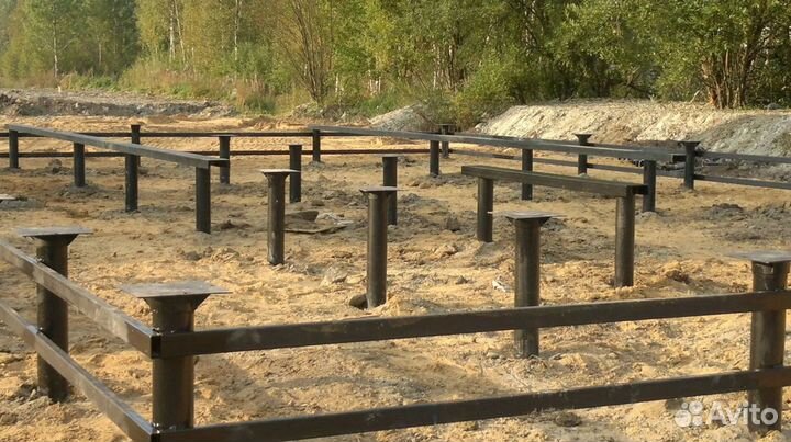 Монтаж винтовых свай под ключ