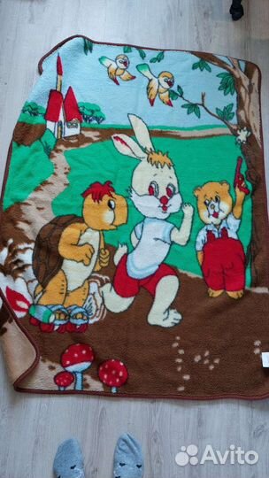 Плед детский плюшевый