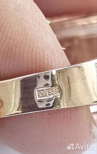 Золотое кольцо печатка СССР без камней
