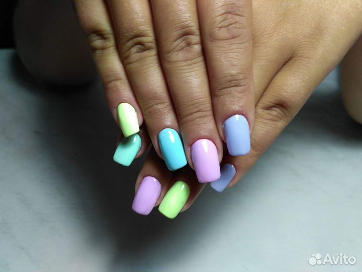 Маникюр, педикюр, наращивание ногтей.выезд на дом