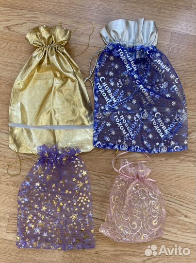 Мешочки для подарков 5шт