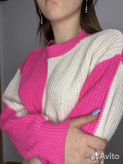 Укороченный свитер shein