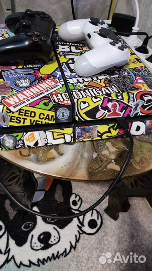 Руль с педалями и Игровая приставка ps4 fat
