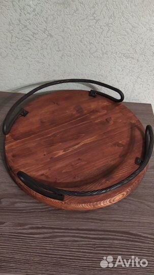 Большой деревянный поднос/подставка