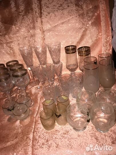 Рюмка фужеры стаканы Хрусталь