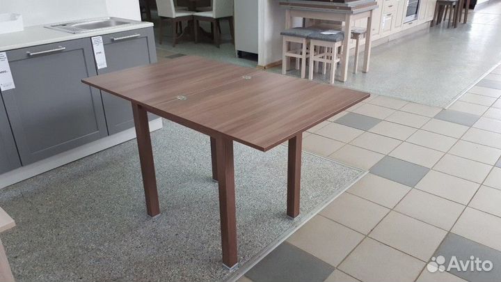 Стол обеденный раскладной Компакт прямая нога 600