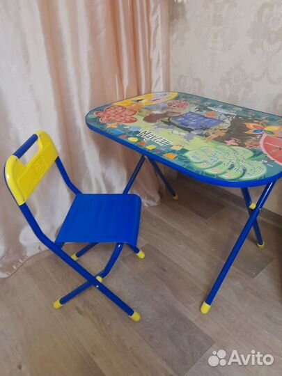 Стол и стул складной для дошкольника