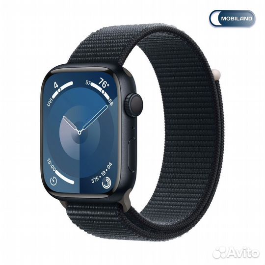 Apple Watch Series 9 45 мм Midnight Loop Band