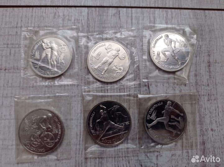 Набор монет 1991 года Барселона, пруф, запайка