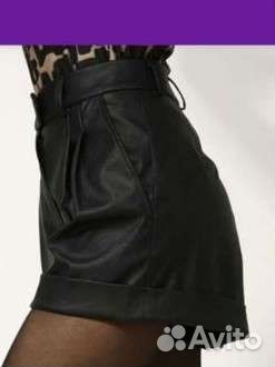 Шорты женские кожаные