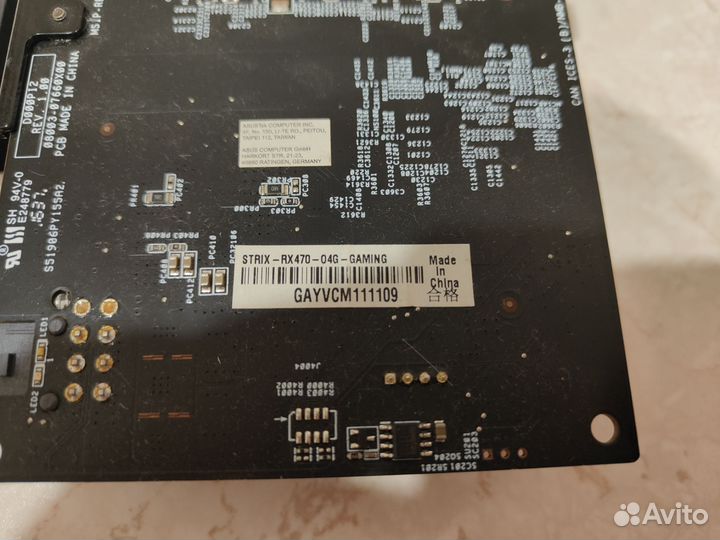 Asus Strix RX 470 4 Гб