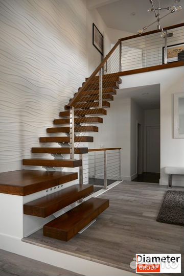 Сварка стальной лестницы с обивкой