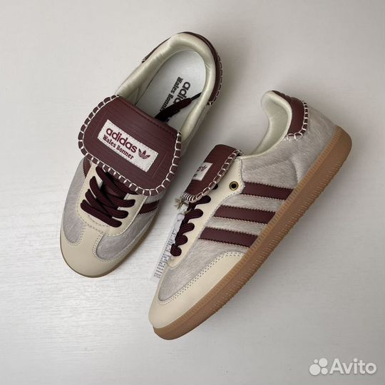 Кеды adidas samba X wales cream white