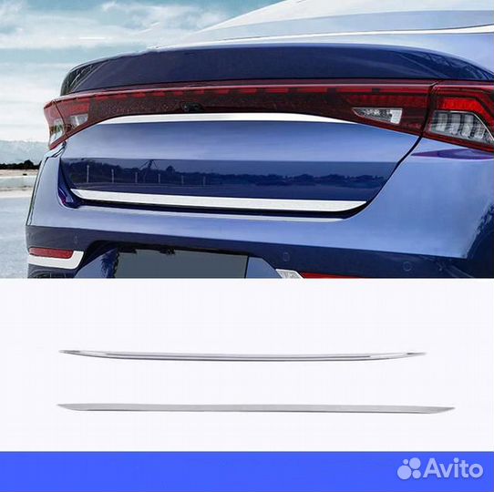 Хром молдинг на багажник нижний Kia K5 2020-2022