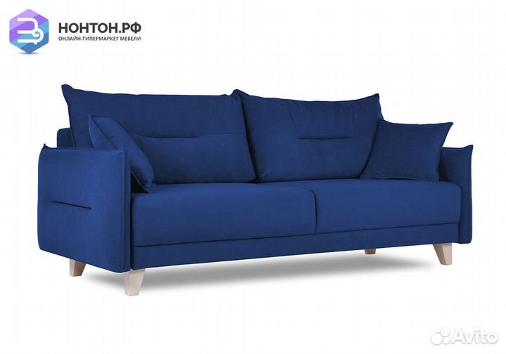 Диван пантограф Велс тёмно-синий