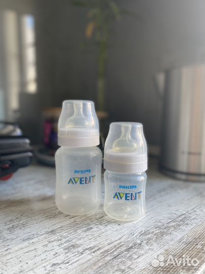 Бутылочки avent 2 шт 260 и 125 мл
