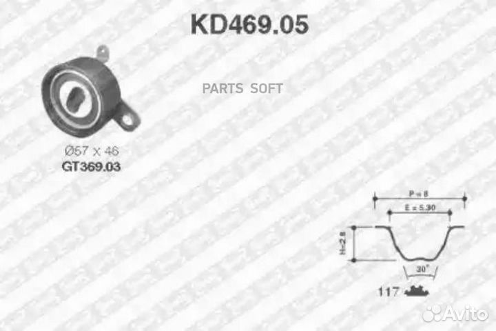 NTN-SNR KD46905 Комплект ремня грм