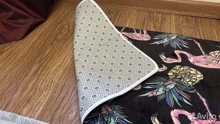 Коврик для ванной/детской комнаты с фламинго