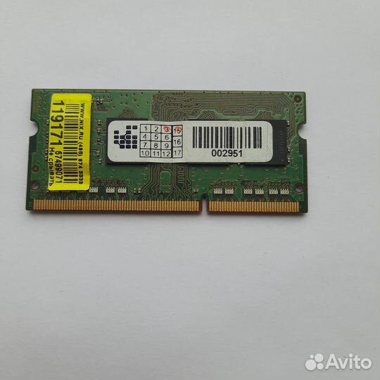 Оперативная память для ноутбука 4gb Samsung