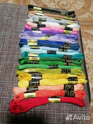 Набор ниток мулине для вышивания 25 цветов