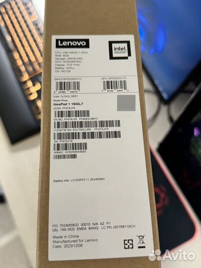 Lenovo ideapad 1 15igl7 Новые