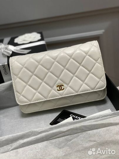 Сумка клатч натуральная кожа Chanel