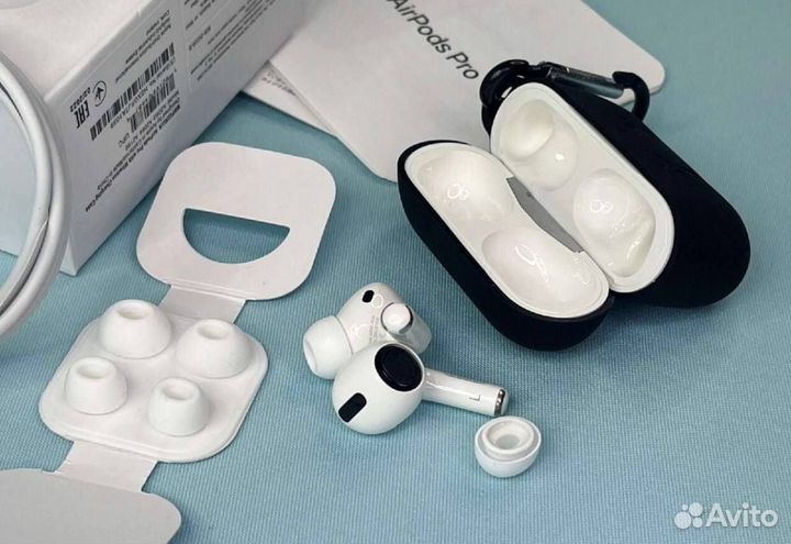 Apple AirPods Pro с шумоподавлением+чехол