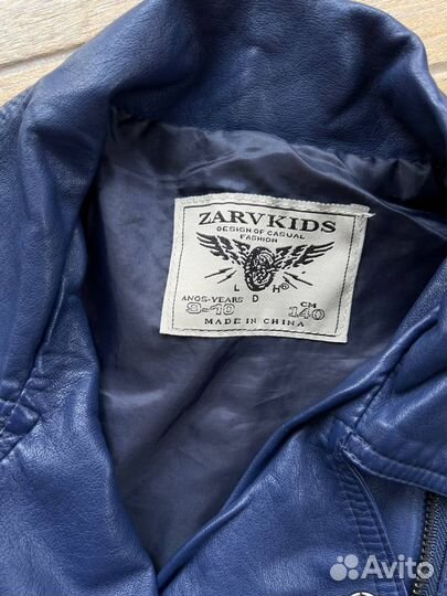 Кожаная куртка косуха для девочки