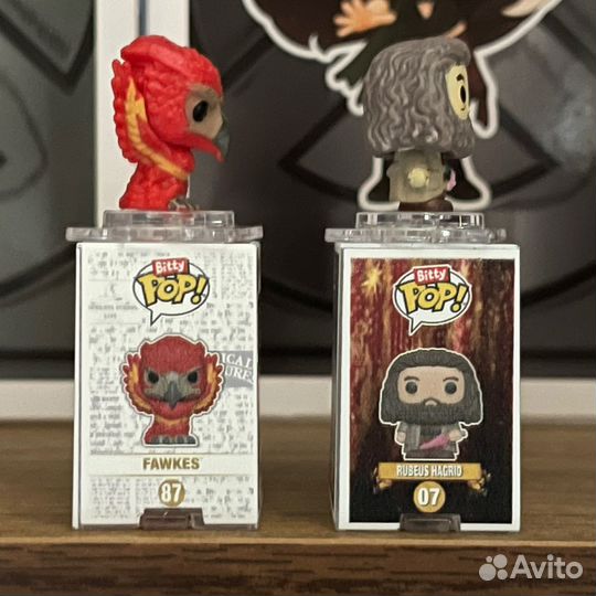 Bitty Pop. Fawkes, Rubeus Hagrid. Funko