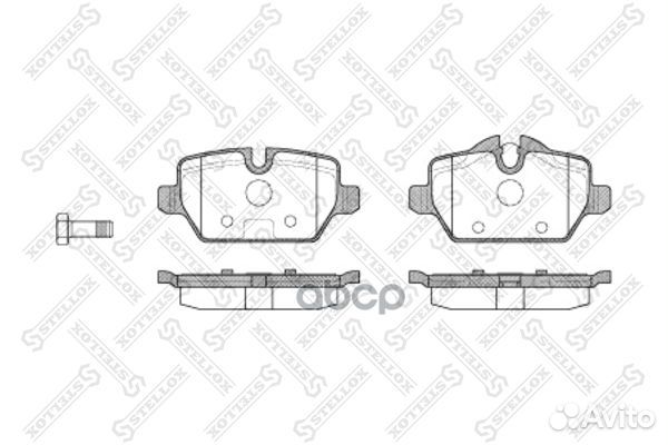 Колодки тормозные BMW E87 1.6I/1.8D 04- задн. 1