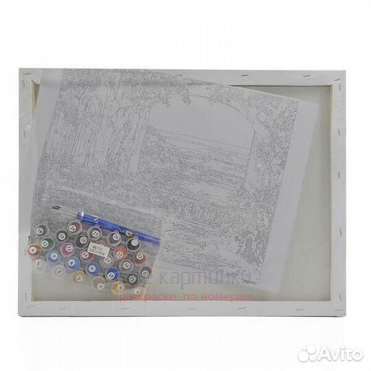 Картина по номерам 40x50 Огромный тигр в стиле поп